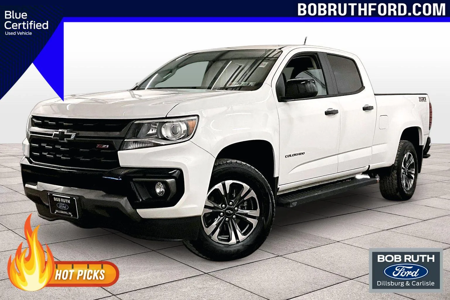 White 2021 Chevrolet Colorado 4WD Z71 for sale in Dillsburg, PA