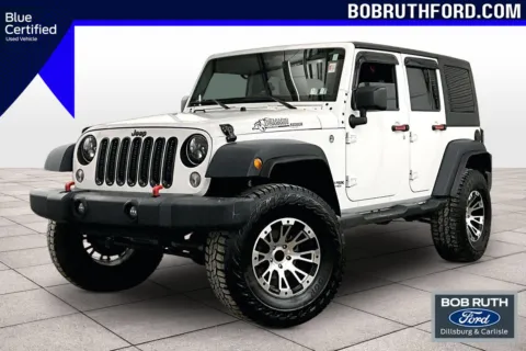 White 2018 Jeep Wrangler JK Unlimited Sport S for sale in Dillsburg, PA