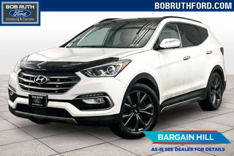 White 2018 Hyundai Santa Fe Sport 2.0T Ultimate for sale in Dillsburg, PA