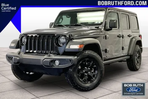 Gray 2021 Jeep Wrangler Unlimited Willys for sale in Dillsburg, PA