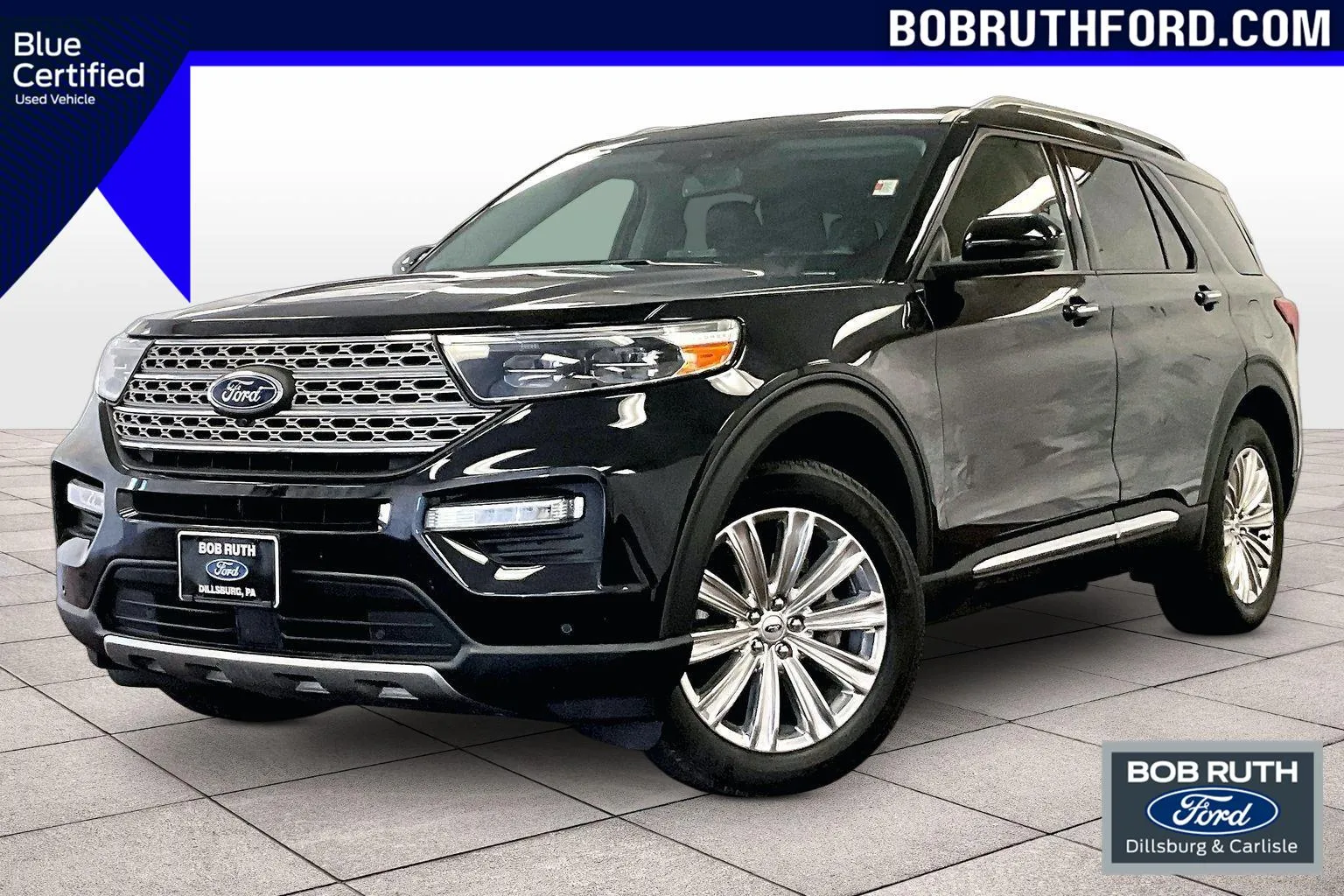 Black 2022 Ford Explorer Limited for sale in Dillsburg, PA