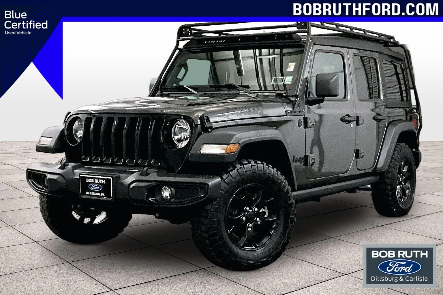Gray 2022 Jeep Wrangler Unlimited Willys Sport for sale in Dillsburg, PA