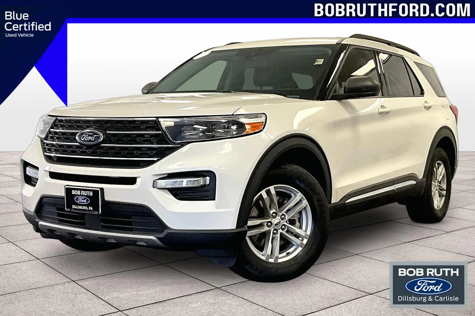 White 2022 Ford Explorer XLT for sale in Dillsburg, PA