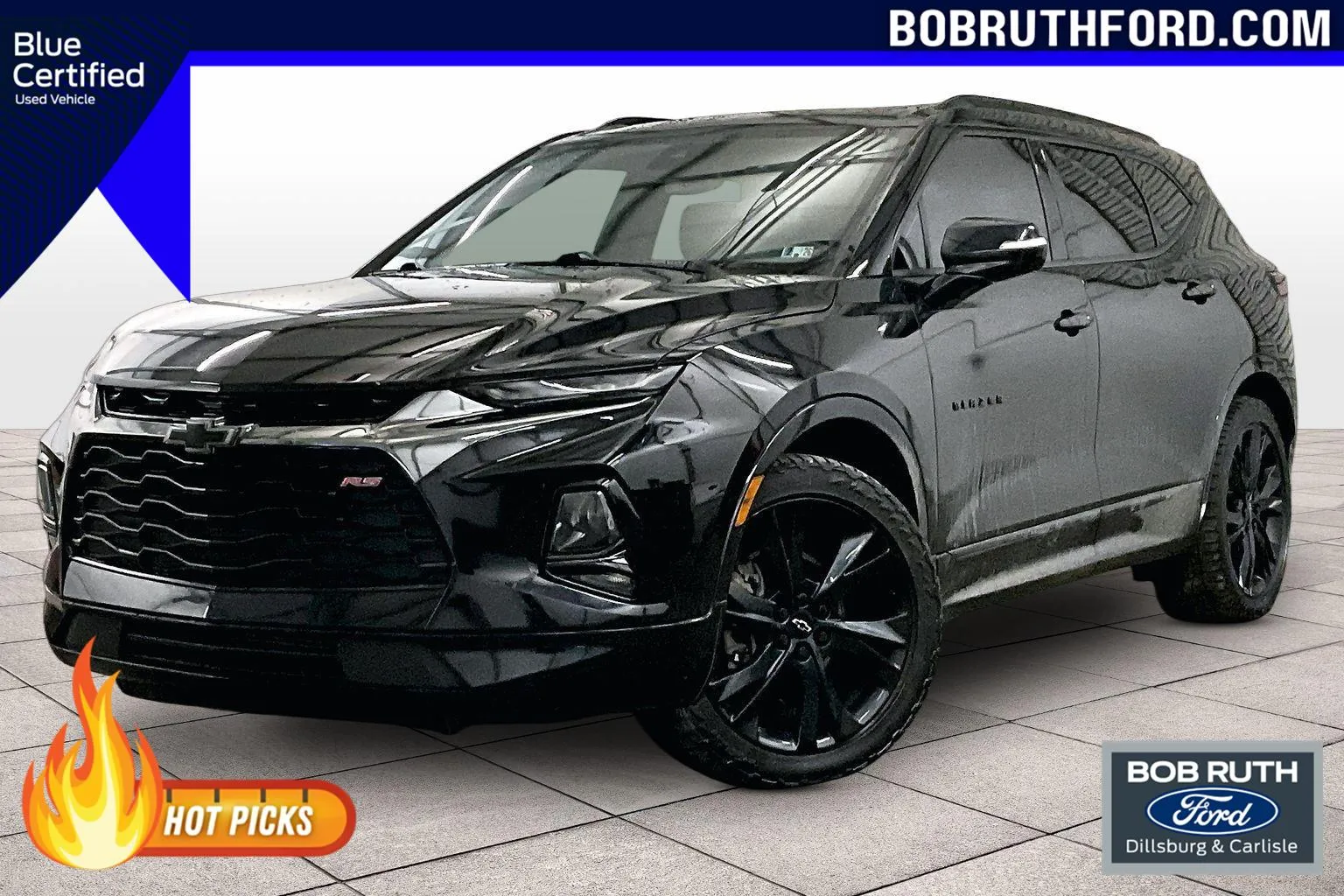 Black 2022 Chevrolet Blazer RS for sale in Dillsburg, PA
