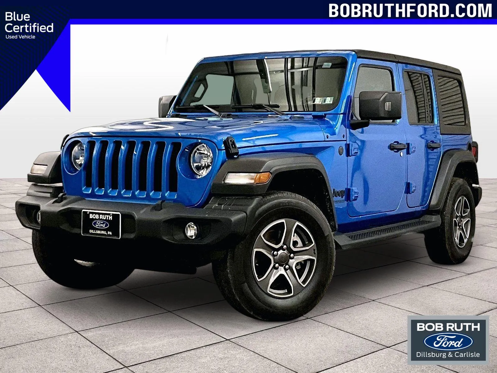 Blue 2022 Jeep Wrangler Unlimited Sport S for sale in Dillsburg, PA