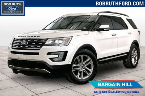 White 2017 Ford Explorer Limited for sale in Dillsburg, PA