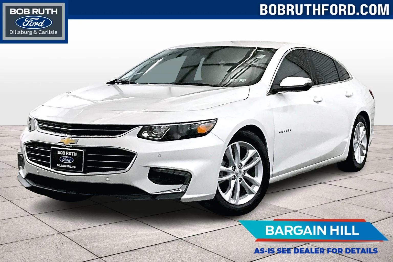 White 2017 Chevrolet Malibu Hybrid for sale in Dillsburg, PA