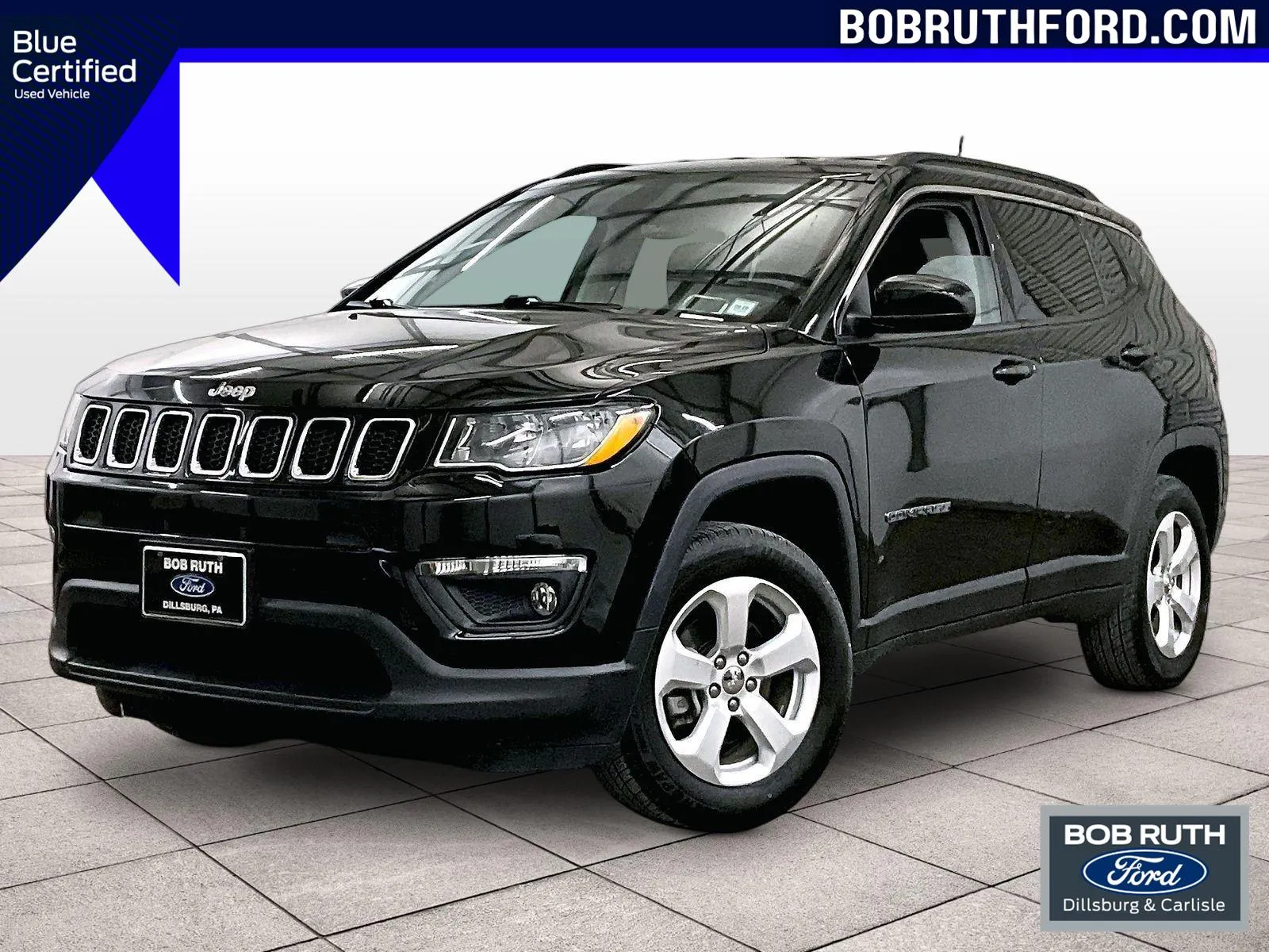 Black 2020 Jeep Compass Latitude for sale in Dillsburg, PA