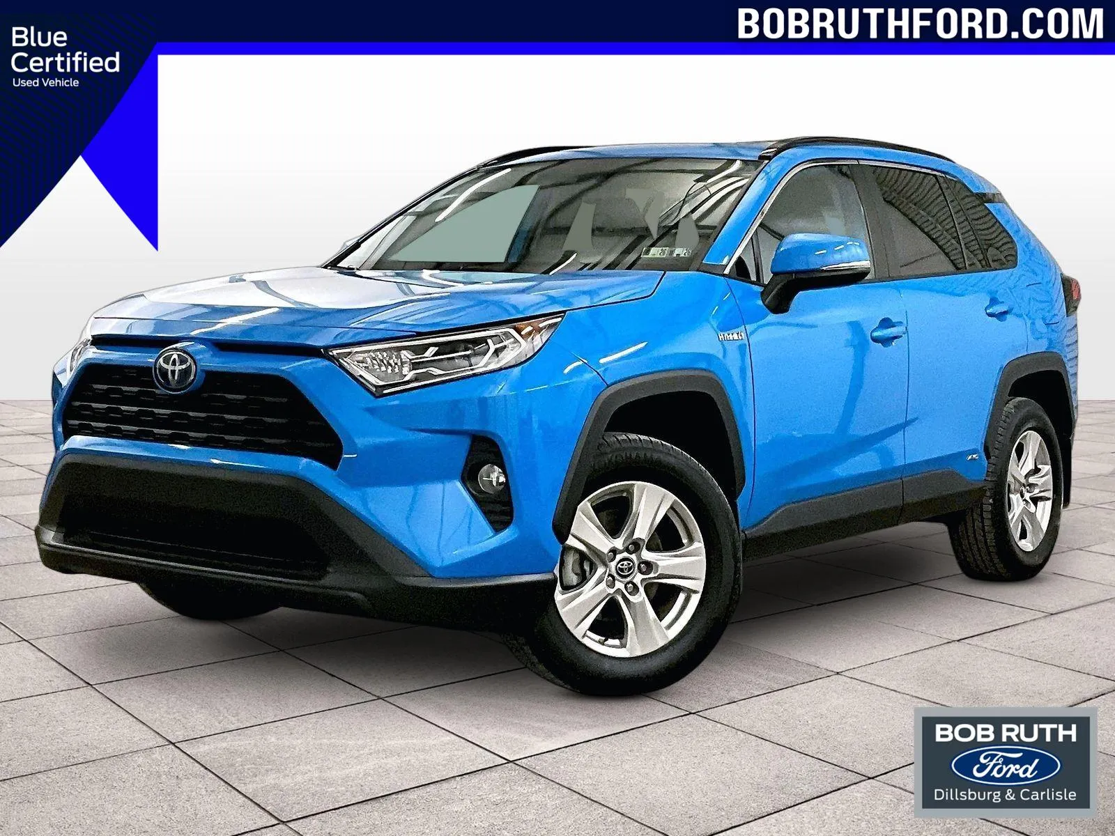 Blue 2019 Toyota RAV4 Hybrid XLE for sale in Dillsburg, PA