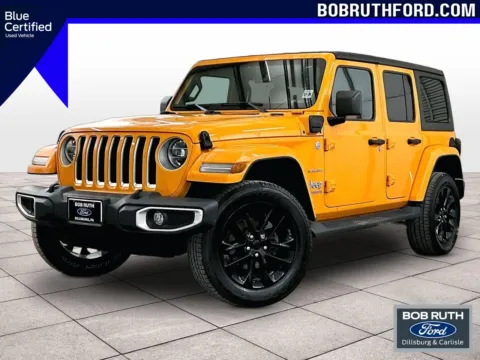 Orange 2021 Jeep Wrangler 4xe Unlimited Sahara for sale in Dillsburg, PA