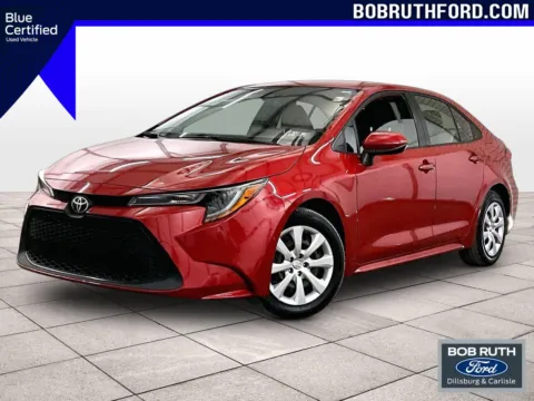 Red 2021 Toyota Corolla LE for sale in Dillsburg, PA
