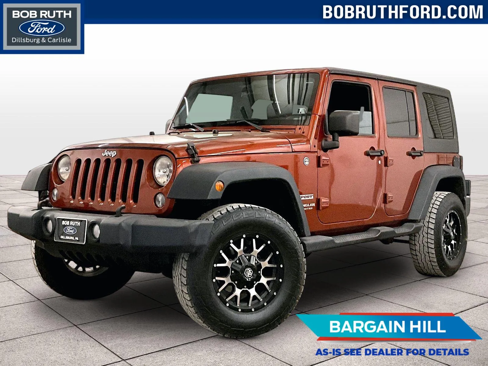 Used 2014 Jeep Wrangler Unlimited Sport with VIN 1C4BJWDG1EL218406 for sale in Dillsburg, PA