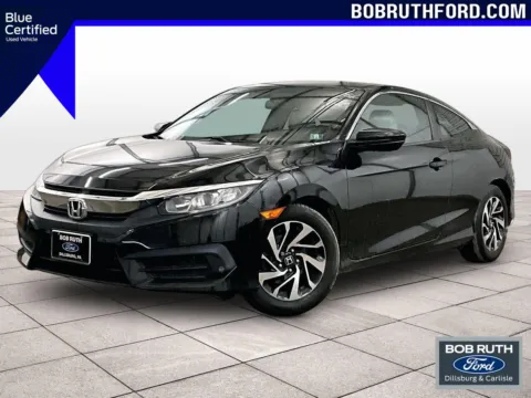 Black 2017 Honda Civic Coupe LX-P for sale in Dillsburg, PA