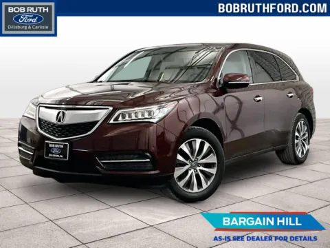 Red 2016 Acura MDX w/Tech for sale in Dillsburg, PA