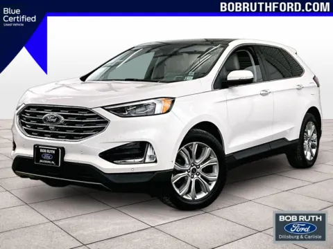 White 2020 Ford Edge Titanium for sale in Dillsburg, PA