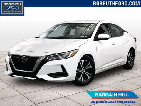 White 2021 Nissan Sentra SV for sale in Dillsburg, PA