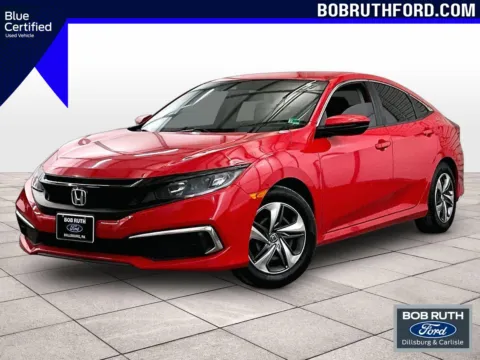 Red 2020 Honda Civic Sedan LX for sale in Dillsburg, PA