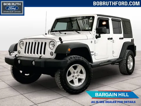 White 2014 Jeep Wrangler Unlimited Sport for sale in Dillsburg, PA