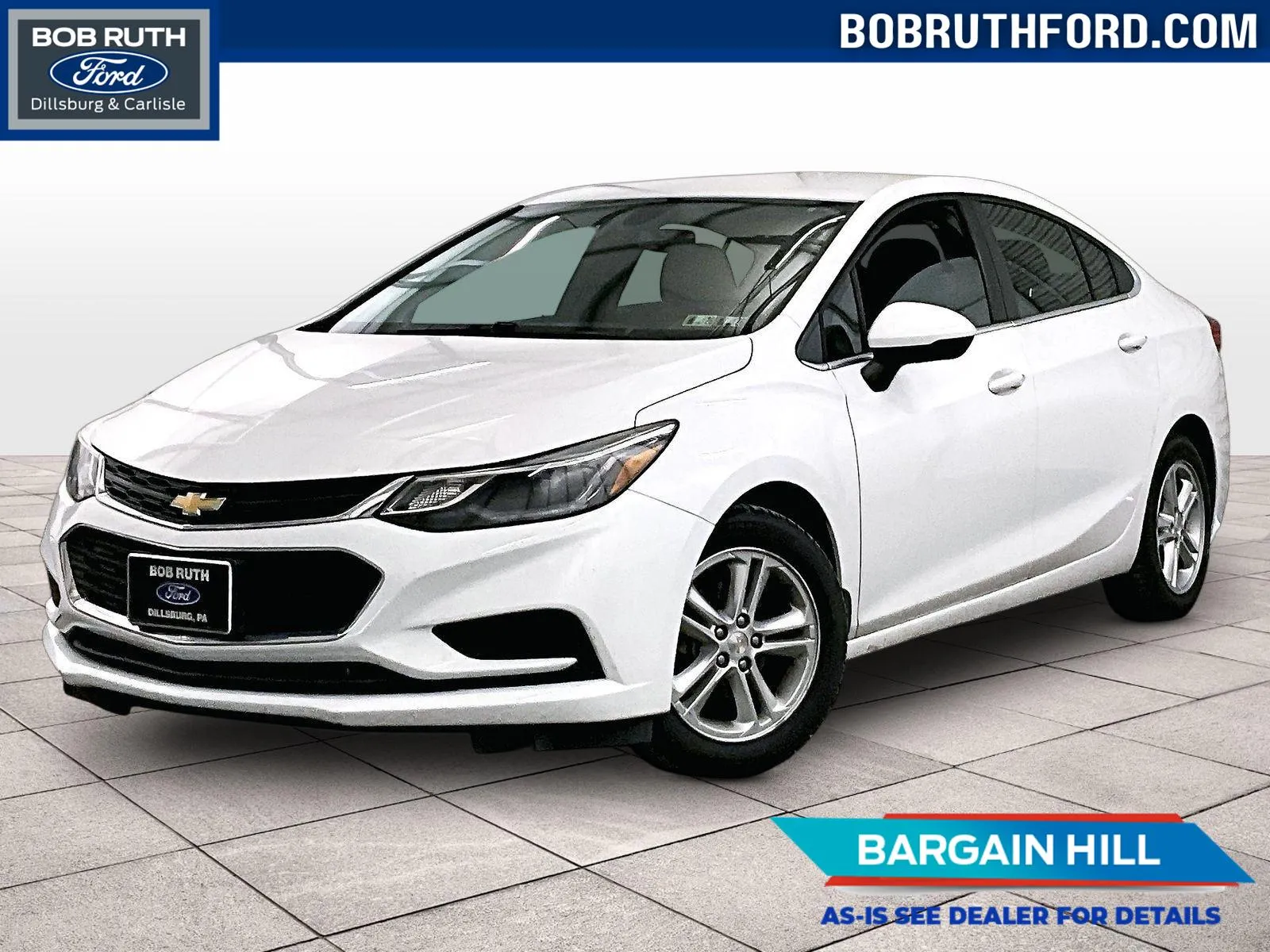 White 2016 Chevrolet Cruze LT for sale in Dillsburg, PA