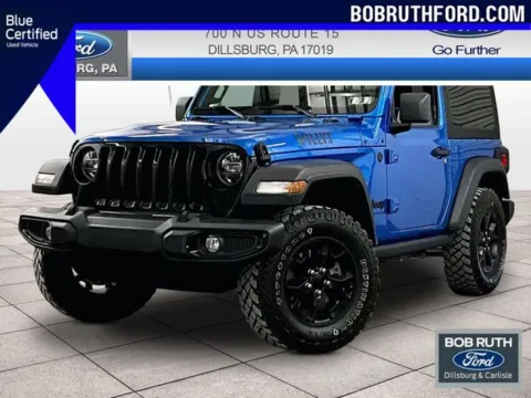 Blue 2021 Jeep Wrangler Willys for sale in Dillsburg, PA