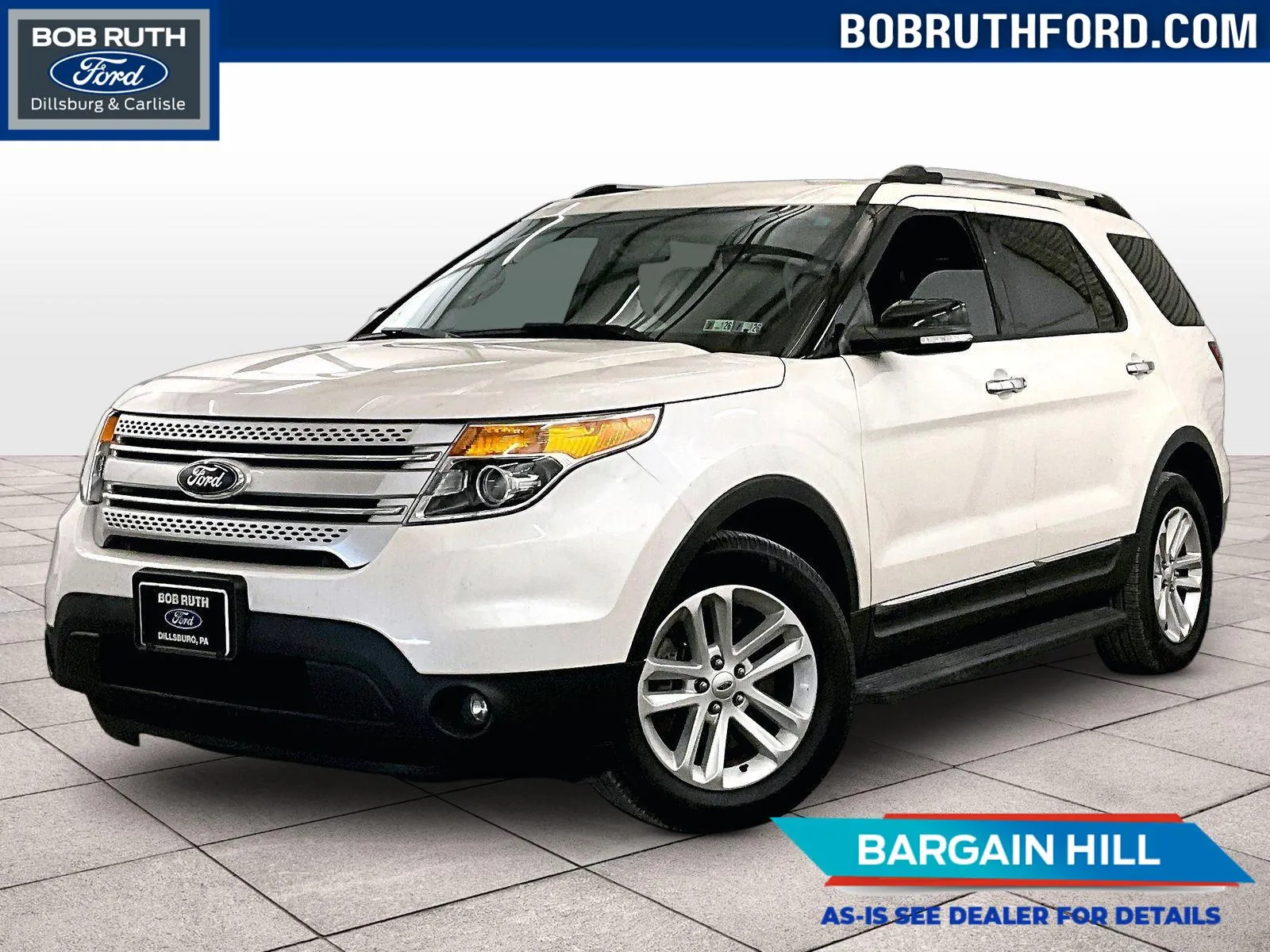 White 2015 Ford Explorer XLT for sale in Dillsburg, PA