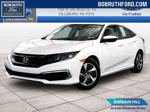 White 2021 Honda Civic LX for sale in Dillsburg, PA