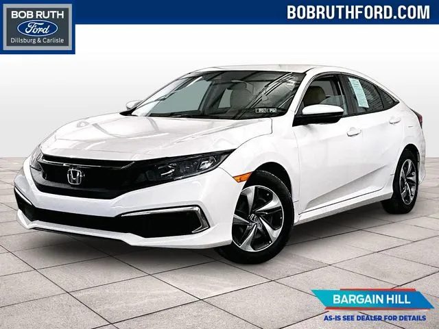 White 2021 Honda Civic LX for sale in Dillsburg, PA