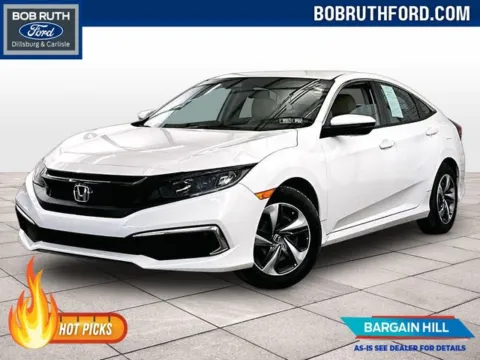 White 2021 Honda Civic LX for sale in Dillsburg, PA