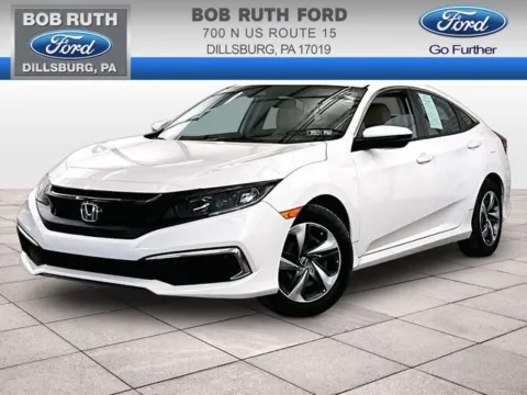 White 2021 Honda Civic LX for sale in Dillsburg, PA