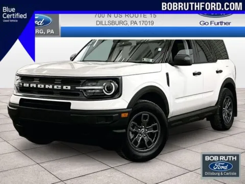 White 2024 Ford Bronco Sport Big Bend for sale in Dillsburg, PA