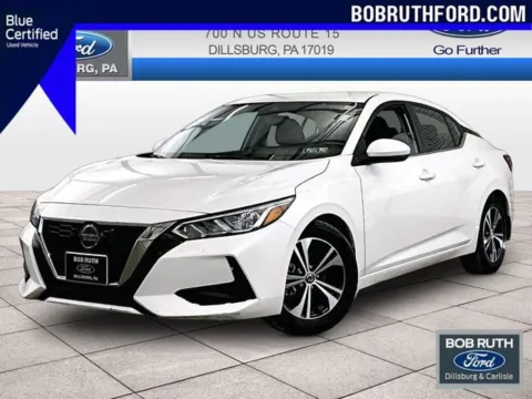 White 2020 Nissan Sentra SV for sale in Dillsburg, PA