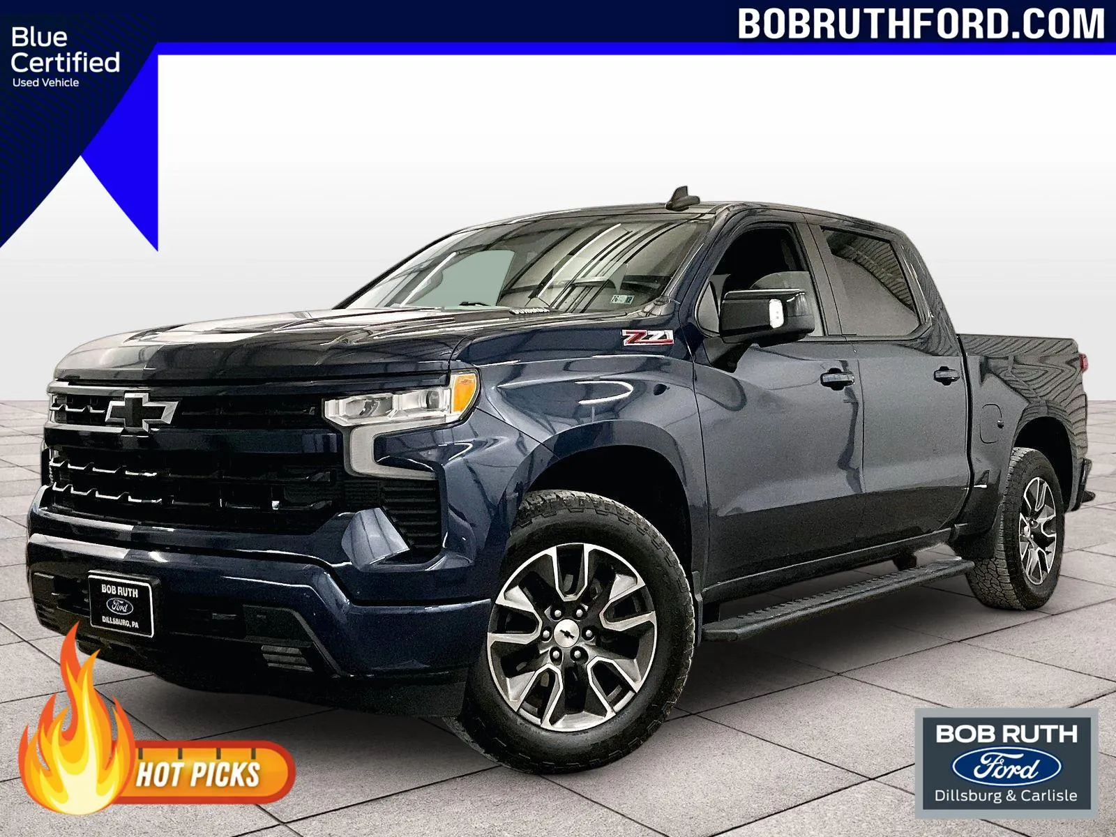 Blue 2022 Chevrolet Silverado 1500 RST for sale in Dillsburg, PA
