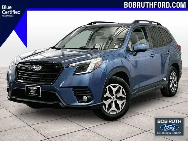 Blue 2022 Subaru Forester Premium for sale in Dillsburg, PA