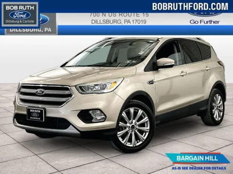 White 2017 Ford Escape Titanium for sale in Dillsburg, PA