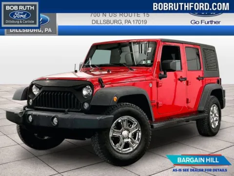 Red 2017 Jeep Wrangler Unlimited Sport for sale in Dillsburg, PA