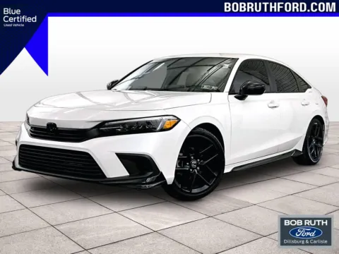 White 2022 Honda Civic Sedan Sport for sale in Dillsburg, PA