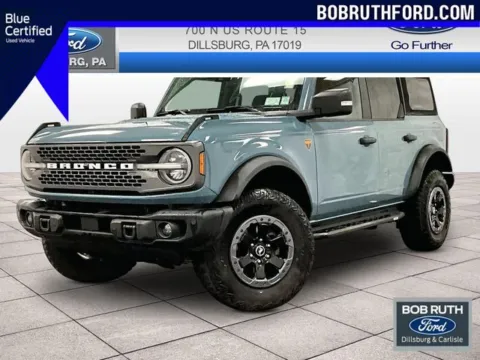 Blue 2022 Ford Bronco Badlands for sale in Dillsburg, PA