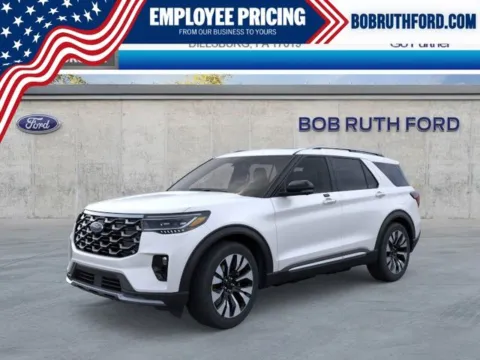 White 2026 Ford Explorer Platinum for sale in Dillsburg, PA