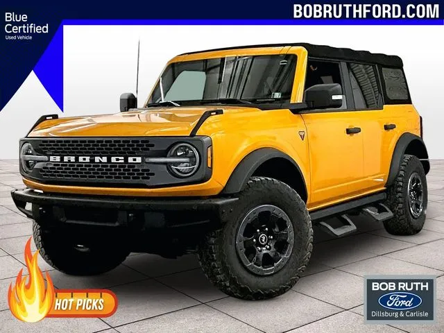 Orange 2021 Ford Bronco Badlands for sale in Dillsburg, PA