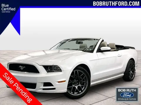 White 2014 Ford Mustang V6 Premium for sale in Dillsburg, PA