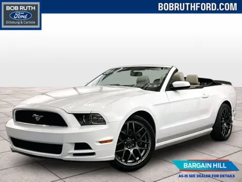 White 2014 Ford Mustang V6 Premium for sale in Dillsburg, PA