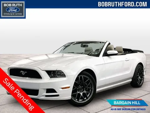 White 2014 Ford Mustang V6 Premium for sale in Dillsburg, PA