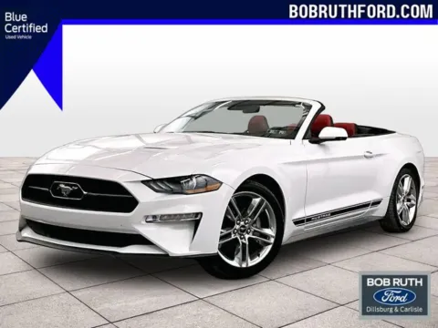 White 2020 Ford Mustang EcoBoost Premium for sale in Dillsburg, PA