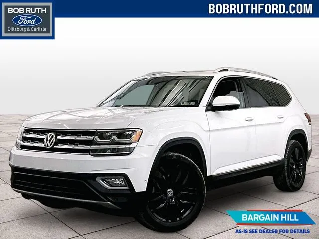 White 2019 Volkswagen Atlas SEL Premium for sale in Dillsburg, PA