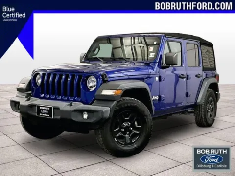 Blue 2018 Jeep Wrangler Unlimited Sport for sale in Dillsburg, PA