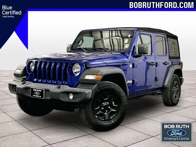 Blue 2018 Jeep Wrangler Unlimited Sport for sale in Dillsburg, PA