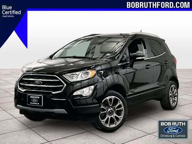 Black 2020 Ford EcoSport Titanium for sale in Dillsburg, PA