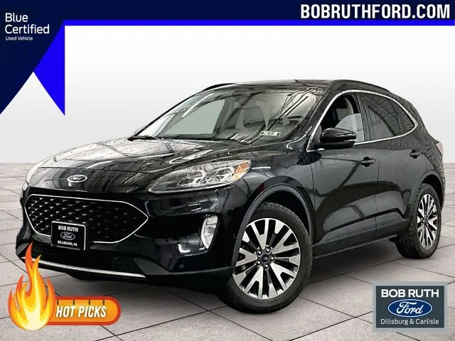 Black 2020 Ford Escape Titanium for sale in Dillsburg, PA