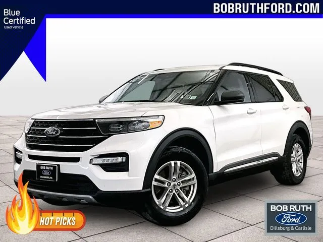 White 2021 Ford Explorer XLT for sale in Dillsburg, PA