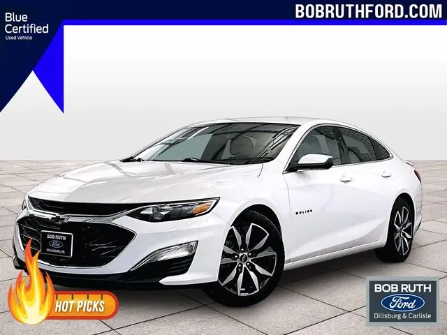 White 2022 Chevrolet Malibu RS for sale in Dillsburg, PA